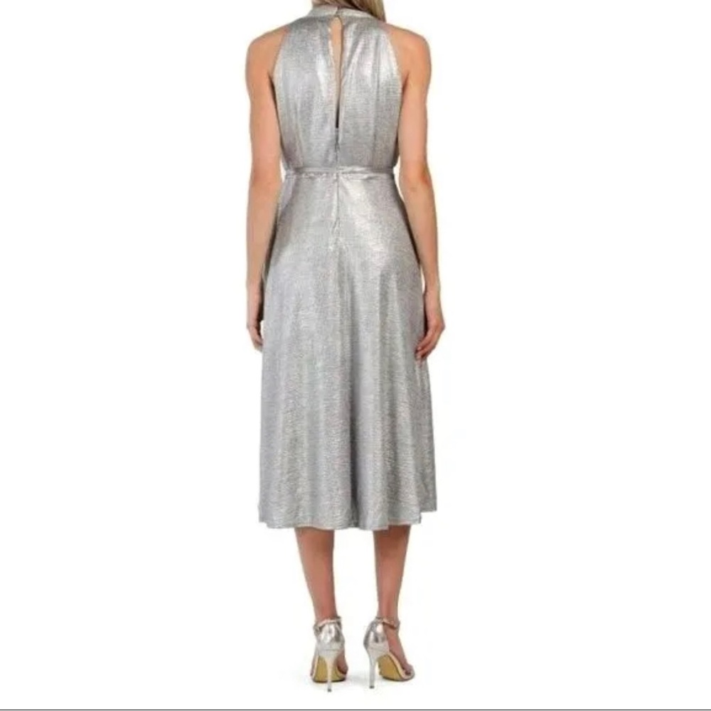 Donna Ricco Silver Party Dress size 14 - Picture 4 of 4